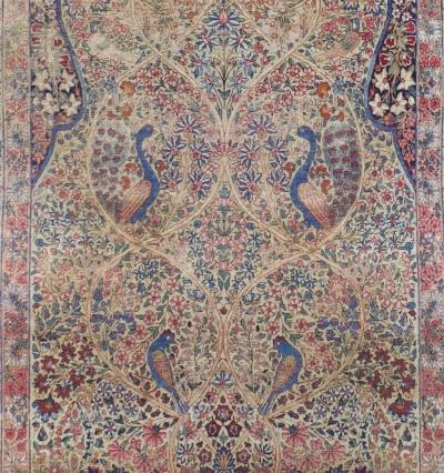 Antique Persian Lavar Kerman Rug 4 5 x 6 10 