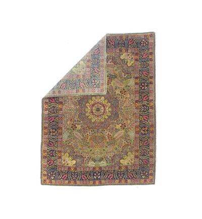 Antique Persian Lavar Kerman Rug 4 6 x 6 1 