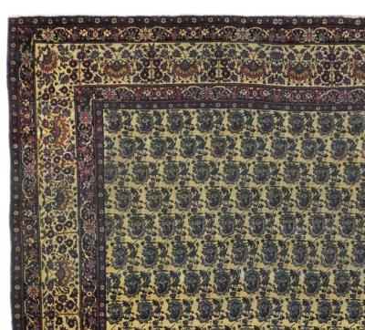 Antique Persian Lavar Kerman Rug 42 x 64