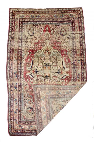 Antique Persian Lavar Kerman Rug 79 x 12 x 7