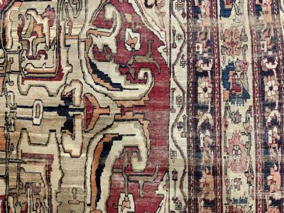 Antique Persian Lavar Kerman Rug 79 x 12 x 7