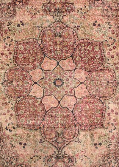 Antique Persian Lavar Kerman Rug 9 0 x 13 3 