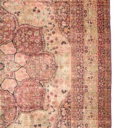 Antique Persian Lavar Kerman Rug 9 0 x 13 3 