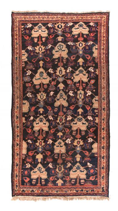 Antique Persian Mahal Rug 5 3 x 10 3 