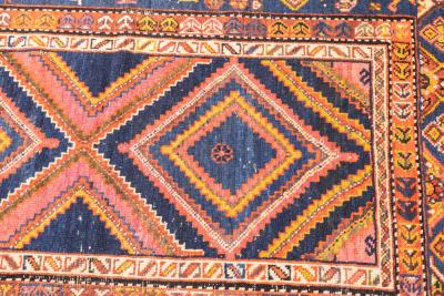 Antique Persian Malayer Rug 3 5 x 4 11 