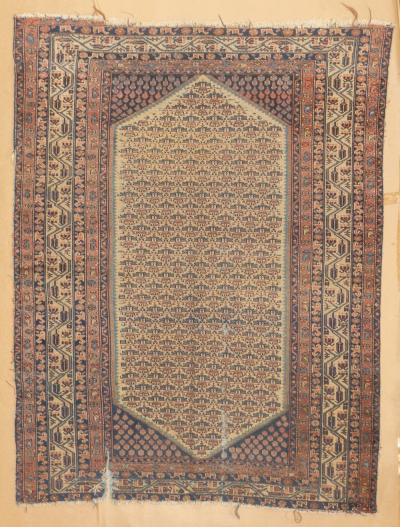 Antique Persian Malayer Rug 5 0 x 6 5 