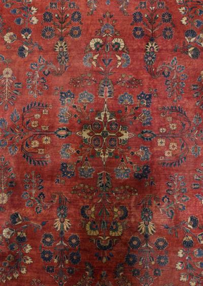 Antique Persian Mohajeran Sarouk Rug 106 x 150 