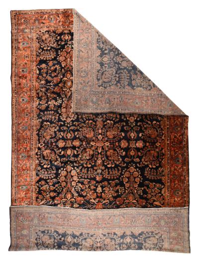 Antique Persian Mohajeran Sarouk Rug 13 0 x 21 10 