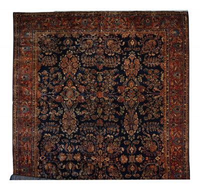 Antique Persian Mohajeran Sarouk Rug 13 0 x 21 10 