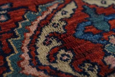 Antique Persian Mohajeran Sarouk Rug 71 x 111 