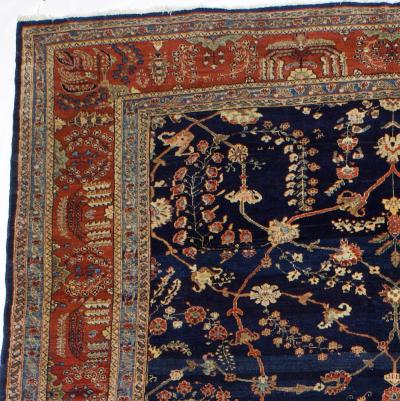 Antique Persian Mohajeran Sarouk Rug 8 10 x 11 6 