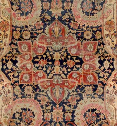 Antique Persian Mohtasham Kashan Rug 4 3 x 6 8 