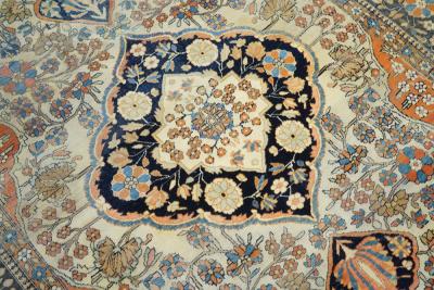 Antique Persian Mohtasham Kashan Rug 4 4 x 6 3 