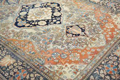 Antique Persian Mohtasham Kashan Rug 4 4 x 6 3 