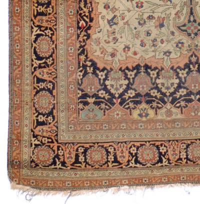 Antique Persian Mohtasham Kashan Rug 4 4 x 6 5 