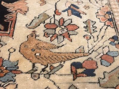 Antique Persian Mohtasham Kashan Rug 4 x 4 x 6 x 6 