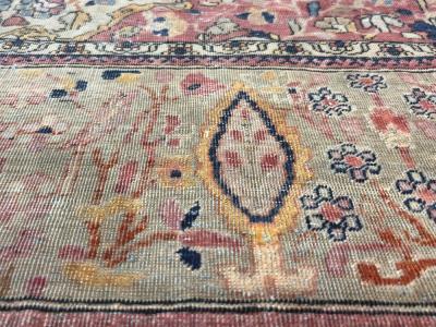 Antique Persian Mohtasham Kashan Rug 42 x 63 