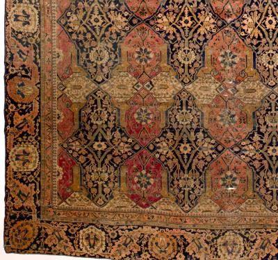 Antique Persian Mohtasham Kashan Rug 92 x 125 