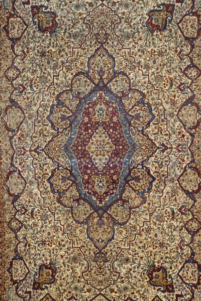 Antique Persian Mohtasham Kashan Rug 99 x 154 