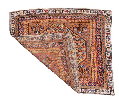 Antique Persian Qashqai Mat 17 x 17 