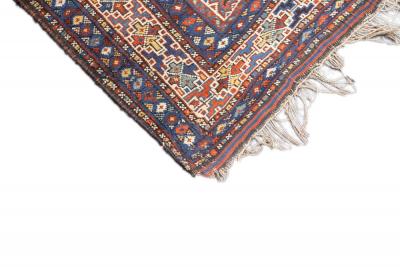 Antique Persian Qashqai Rug 4 7 x 6 5 