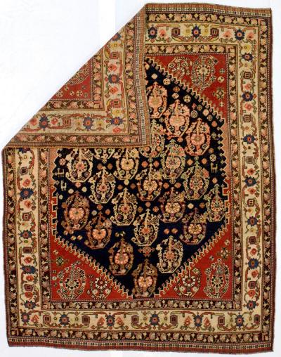 Antique Persian Qashqai Rug 4 8 x 6 0 