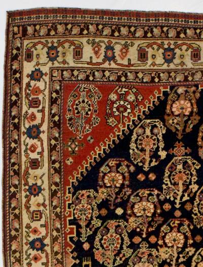 Antique Persian Qashqai Rug 4 8 x 6 0 