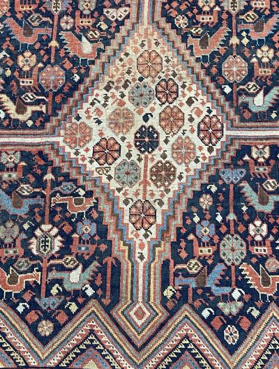 Antique Persian Qashqai Rug 45 x 77 