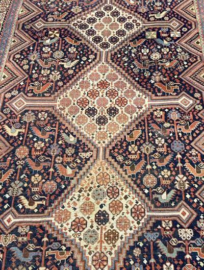 Antique Persian Qashqai Rug 45 x 77 