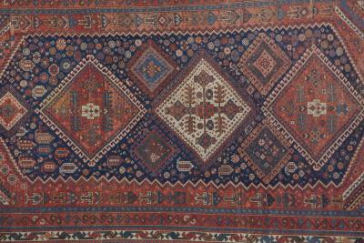 Antique Persian Qashqai Rug 47 x 96 