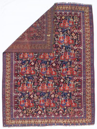 Antique Persian Qashqai Rug 5 3 x 7 1 