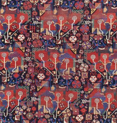 Antique Persian Qashqai Rug 5 3 x 7 1 