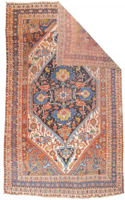 Antique Persian Qashqai Rug 56 x 91