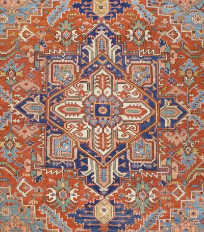 Antique Persian Serapi Rug 10 4 x 12 5 