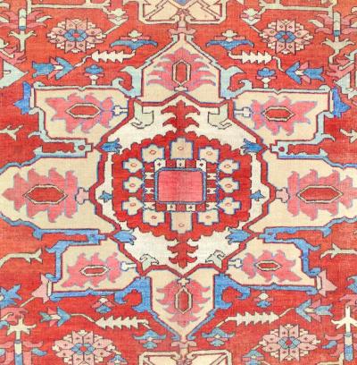 Antique Persian Serapi Rug 104 x 120 