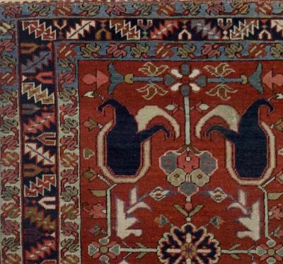 Antique Persian Serapi Rug 3 4 x 4 6 