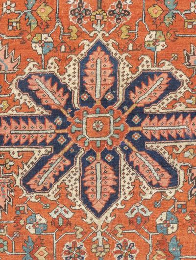 Antique Persian Serapi Rug 5 1 x 6 11 