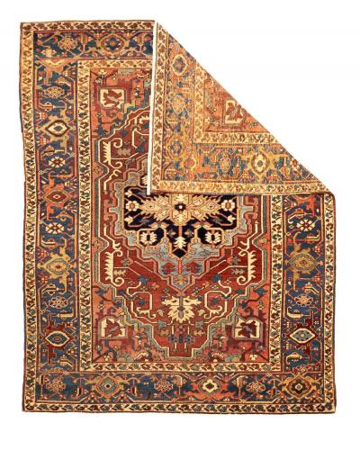 Antique Persian Serapi Rug 52 x 69 