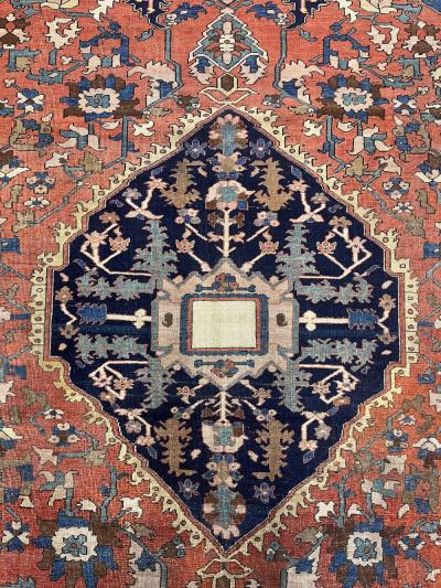 Antique Persian Serapi Rug 9 10 x 11 11 