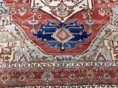 Antique Persian Serapi Rug 9 11 x 13 4 