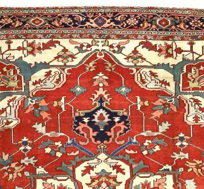 Antique Persian Serapi Rug 9 6 x 11 8 