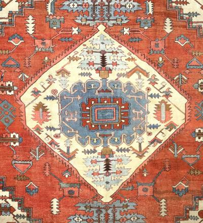 Antique Persian Serapi Rug 9 7 x 11 6 