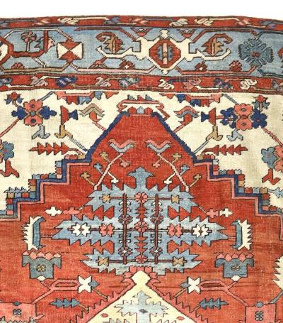 Antique Persian Serapi Rug 9 7 x 11 6 