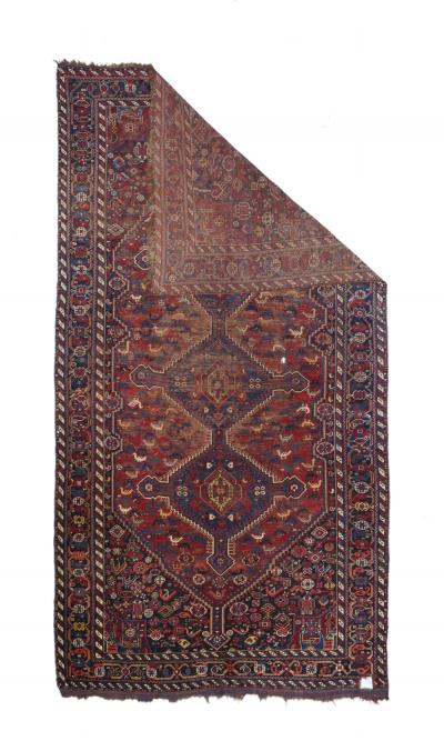 Antique Persian Shiraz Rug 59 x 110 