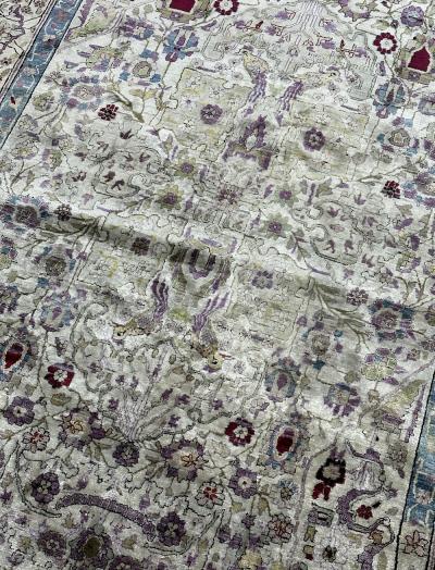 Antique Persian Silk Farahan Rug 3 11 x 6 11 