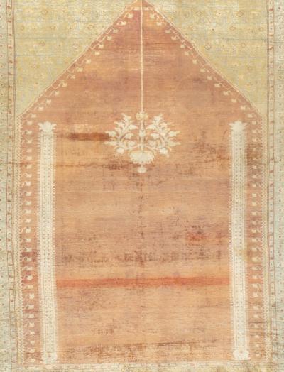 Antique Persian Silk Haji Jalili Tabriz Rug 4 1 x 5 5 