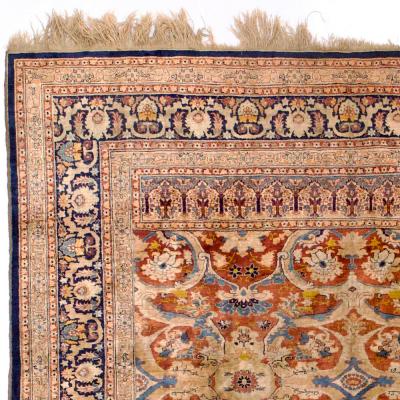 Antique Persian Silk Heriz Rug 6 5 x 8 5 