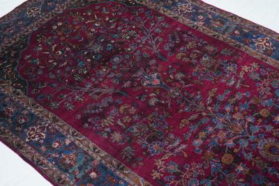 Antique Persian Silk Kashan Rug 4 5 x 6 6 