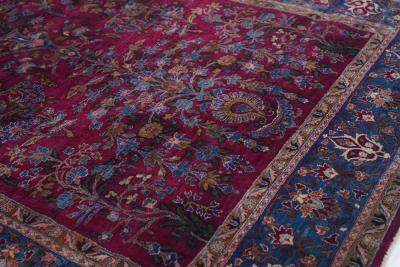 Antique Persian Silk Kashan Rug 4 5 x 6 6 