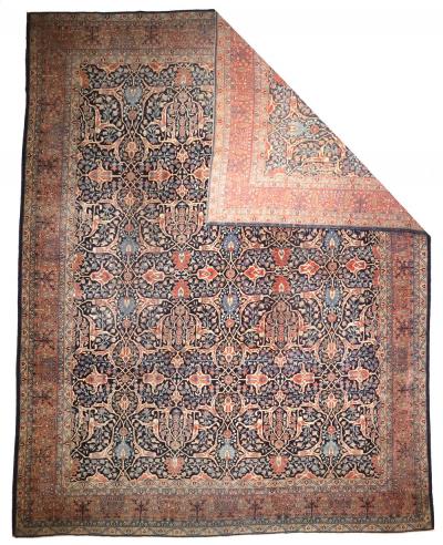 Antique Persian Tabriz Rug 10 10 x 14 0 